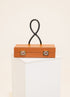 Sac Moody Legacy en cuir caramel avec anse noire sculpturale – MARINA KIBA